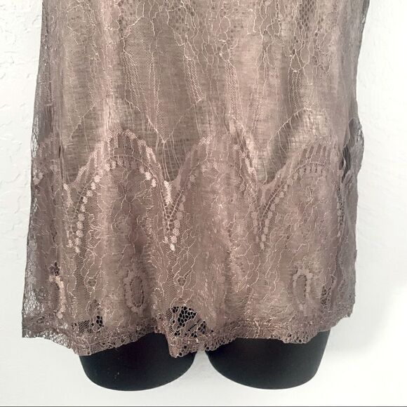Market & Spruce Memphis Lace Overlay Top. Sz Small - Picture 4 of 13
